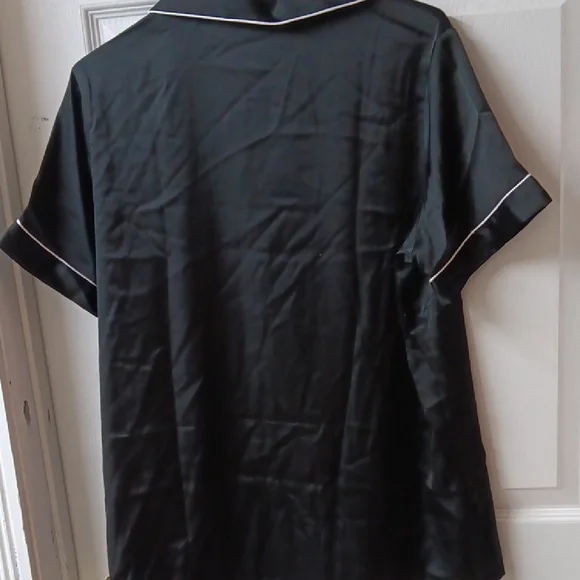 Black Satin Pajama Set - Picture 8 of 10